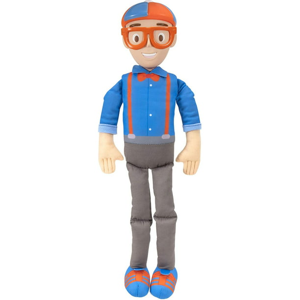 Educational Toys for Babies and Young Kids 16” Tall Featuring SFX-Squeeze The Belly to Hear Classic catchphrases-Fun Blippi BLP0013 Bendable Plush Doll Toddlers 